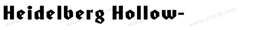 Heidelberg Hollow字体转换